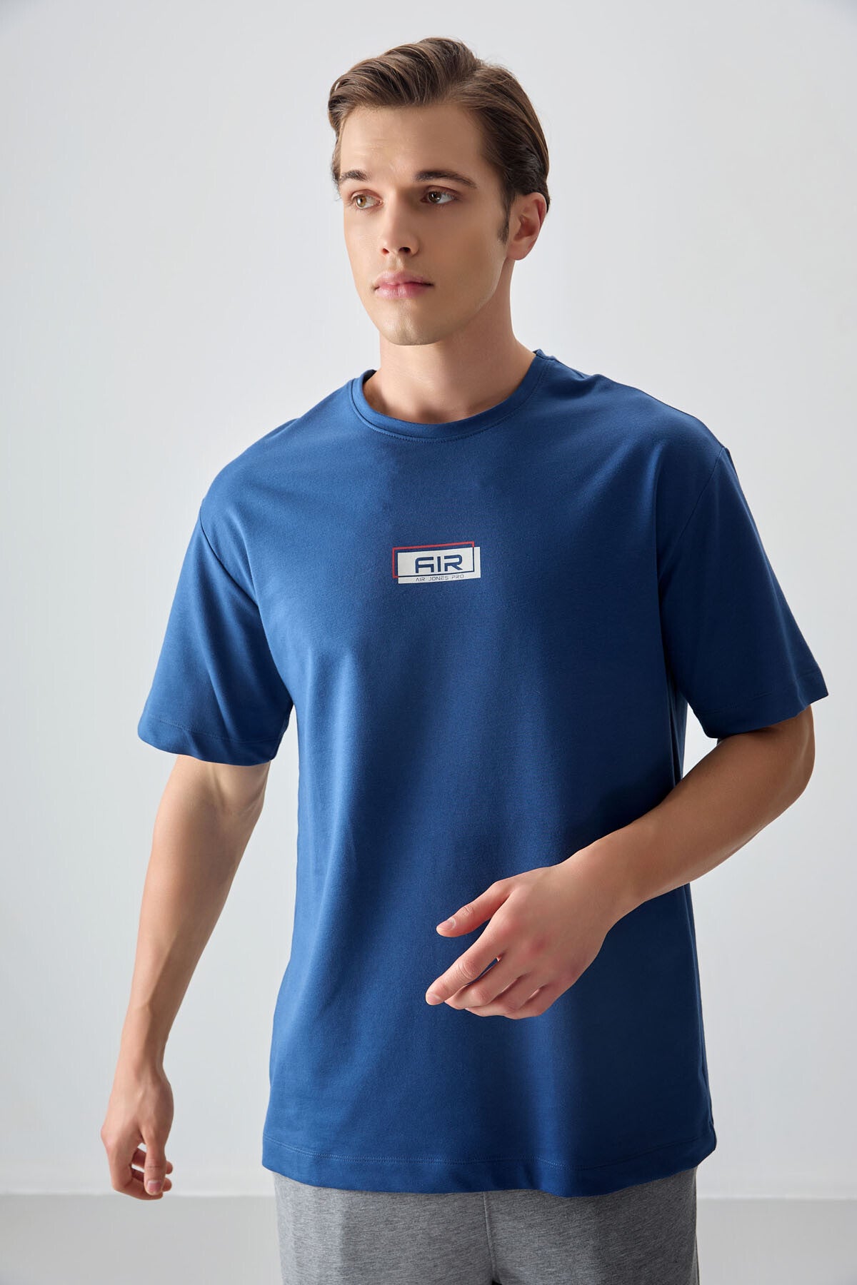 Parlament Cotton Thick Soft Textured Oversize Fit Printed Men's T-Shirt - 88376