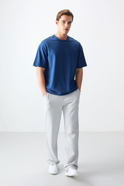 Parlament Cotton Thick Soft Textured Oversize Fit Basic Men's T-Shirt - 88377