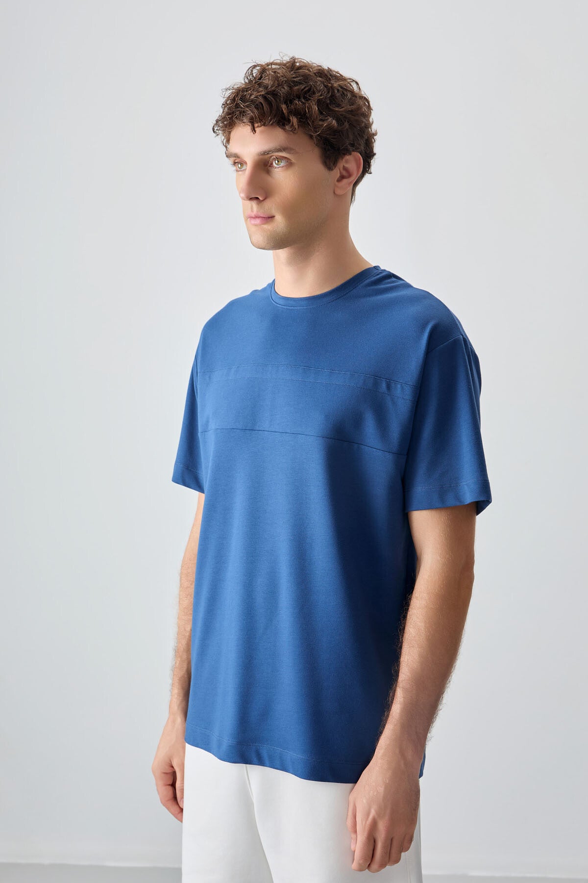 Parliament Cotton Thick Soft Textured Oversize Fit Basic Men's T-Shirt - 88378