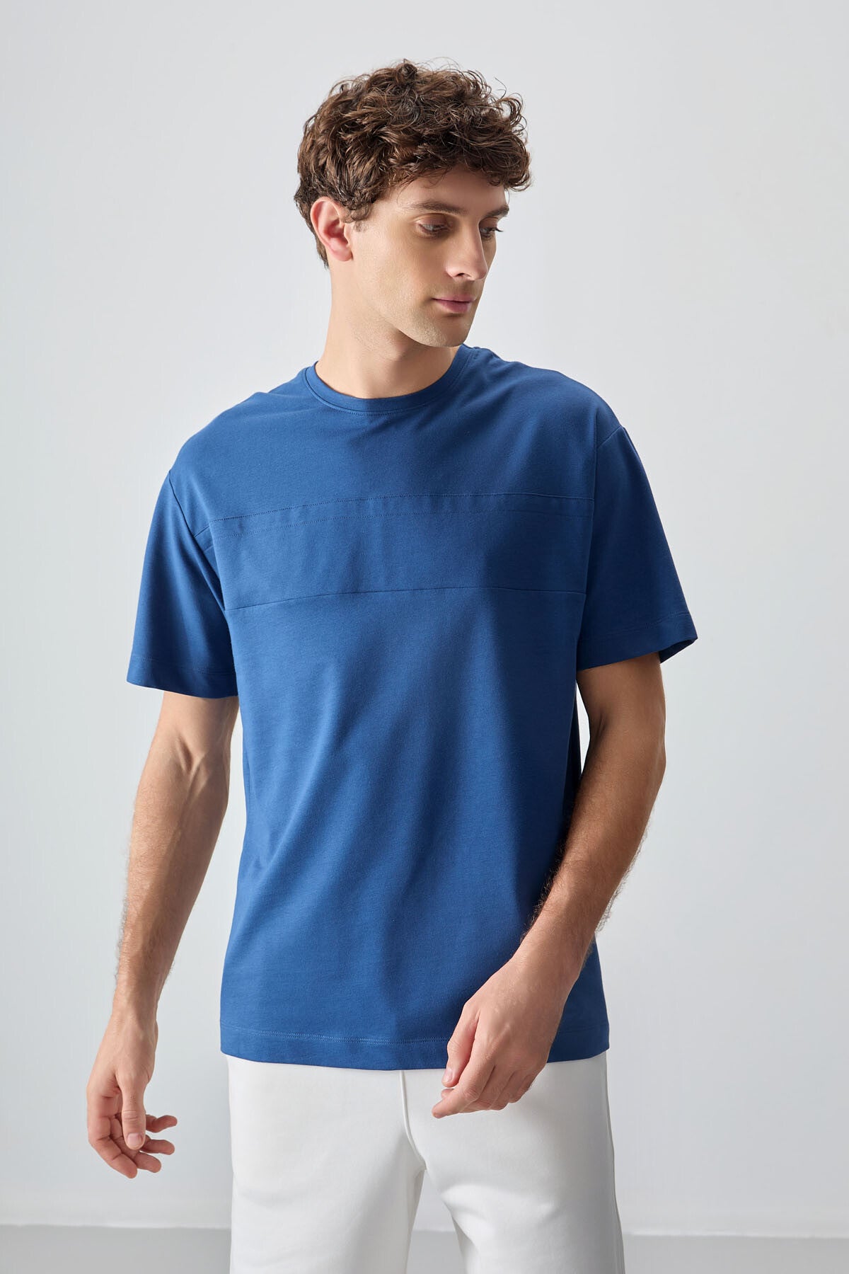 Parliament Cotton Thick Soft Textured Oversize Fit Basic Men's T-Shirt - 88378