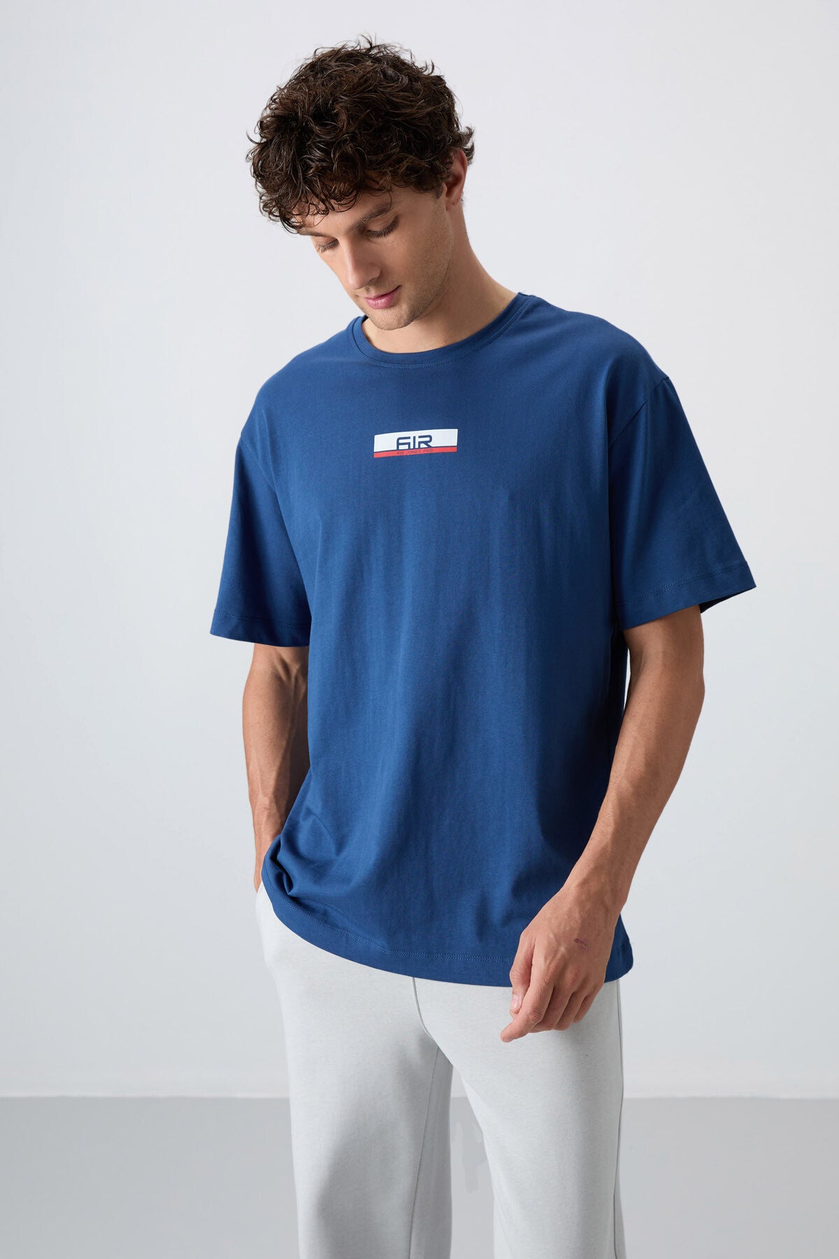 Parliament 100% Cotton Thick Soft Textured Oversize Fit Printed Men's T-Shirt - 88359