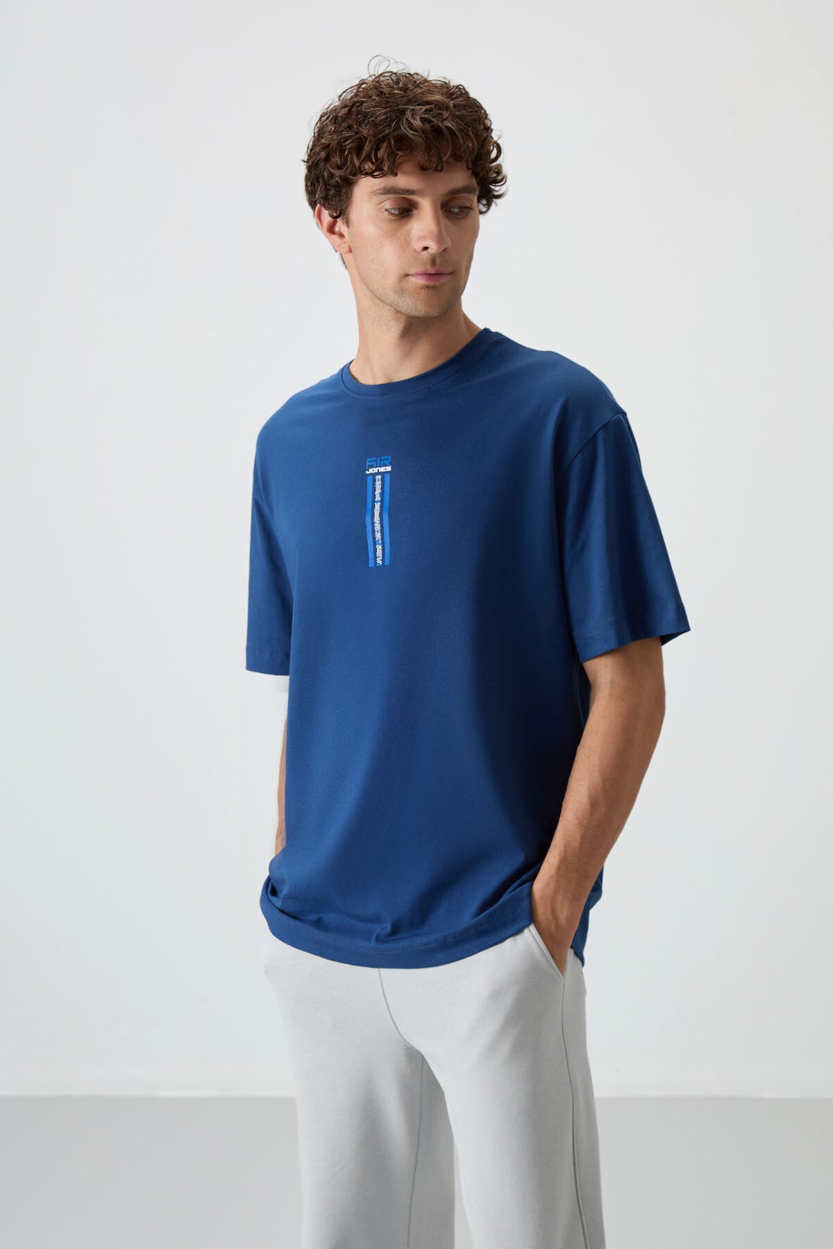 Parliament 100% Cotton Thick Soft Textured Oversize Fit Printed Men's T-Shirt - 88360