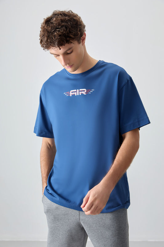 Parliament %100 Cotton Thick Soft Textured Oversize Fit Printed Men's T-Shirt - 88356