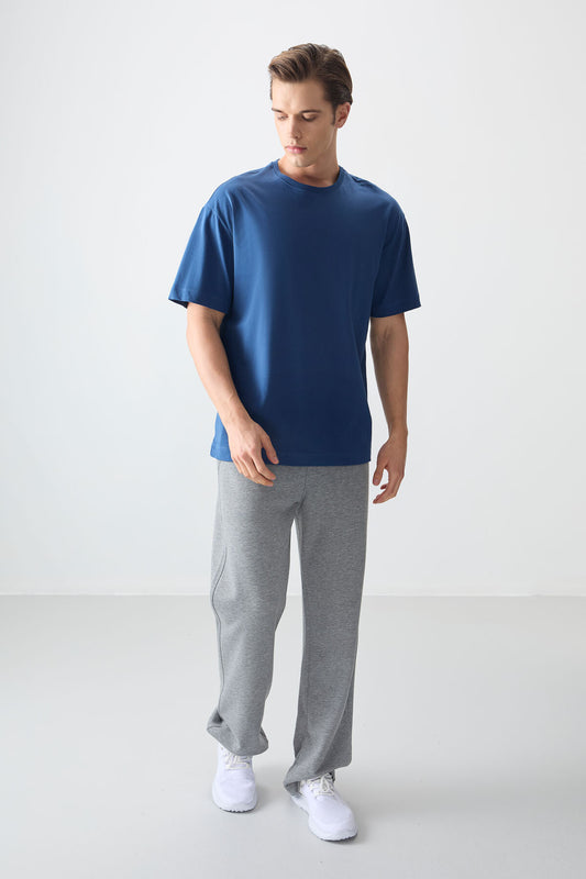 Parliament 100% Cotton Thick Soft Textured Oversize Fit Basic Men's T-Shirt - 88353