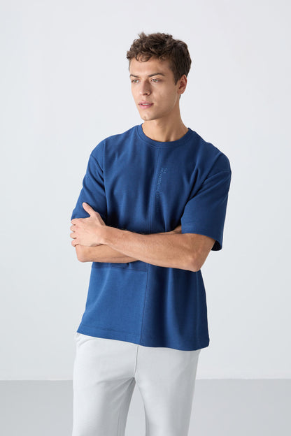 Parliament Cotton Thick Textured Surface Oversize Fit Basic Men's T-Shirt - 88337