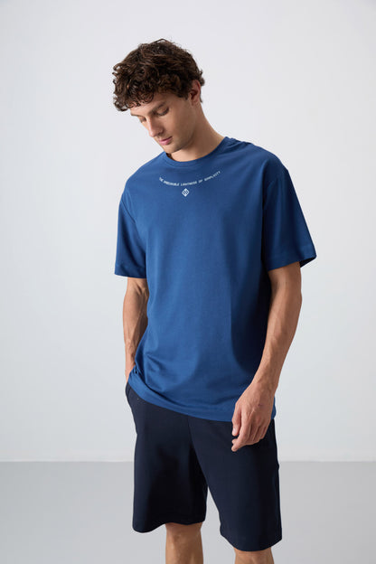 Parliament Cotton Thick Soft Textured Oversize Fit Printed Men's T-Shirt - 88343