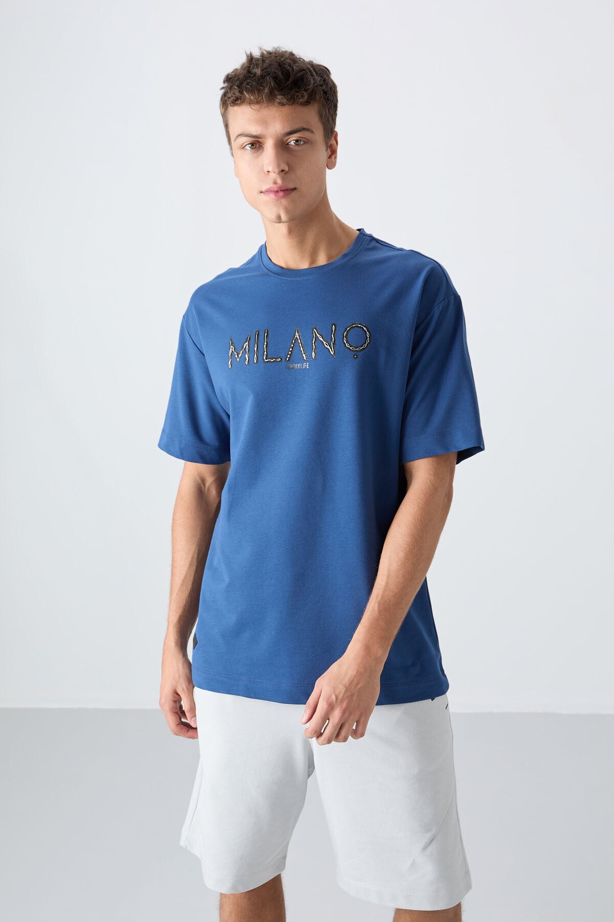 Parliament Cotton Thick Soft Textured Oversize Fit Printed Men's T-Shirt - 88345