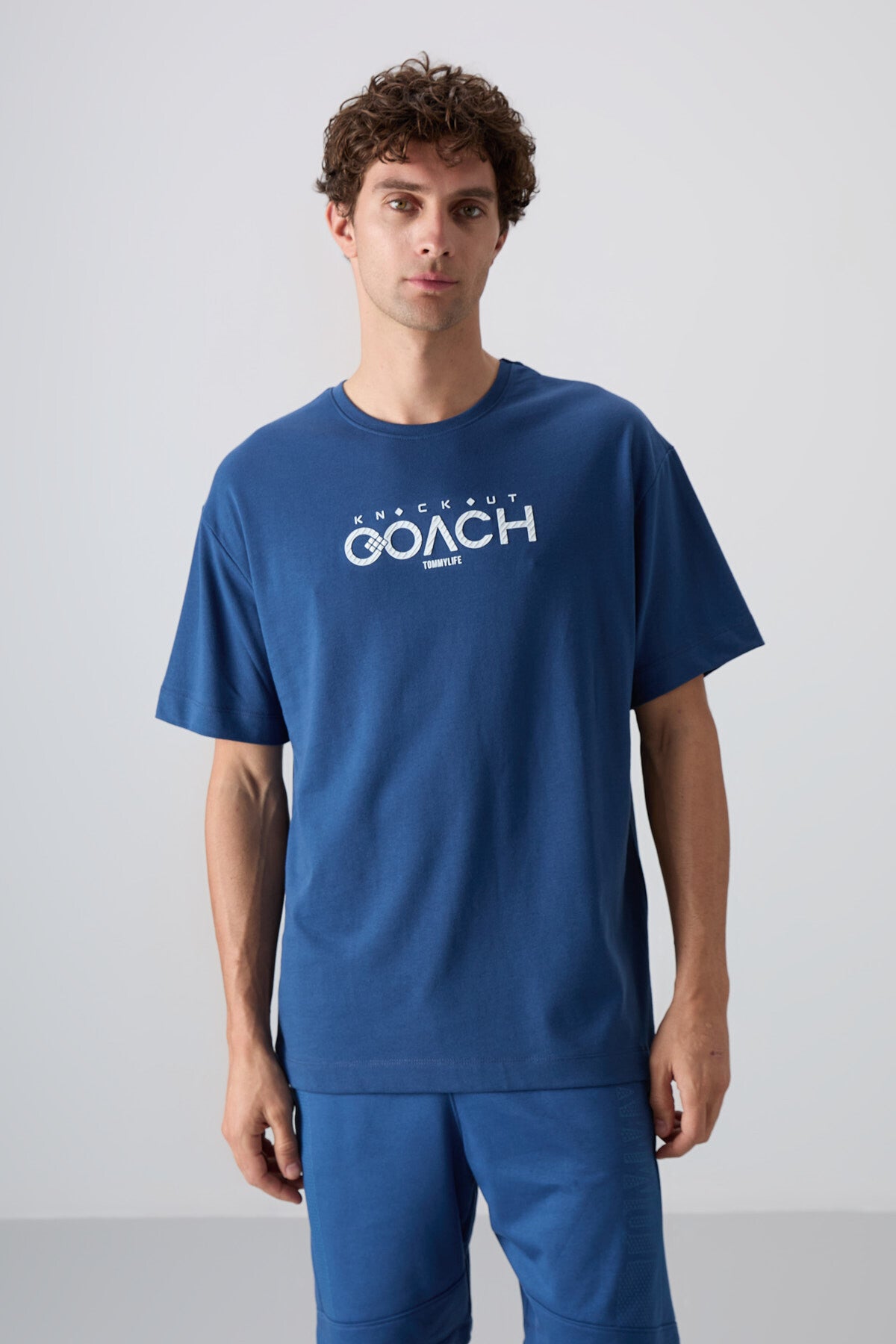 Parlament Cotton Thick Soft Textured Oversize Fit Printed Men's T-Shirt - 88329