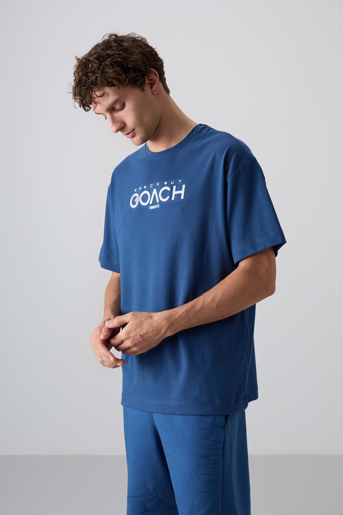 Parlament Cotton Thick Soft Textured Oversize Fit Printed Men's T-Shirt - 88329