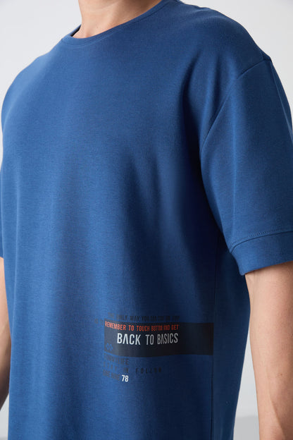 Parliament Cotton Thick Soft Textured Oversize Fit Printed Men's T-Shirt - 88322