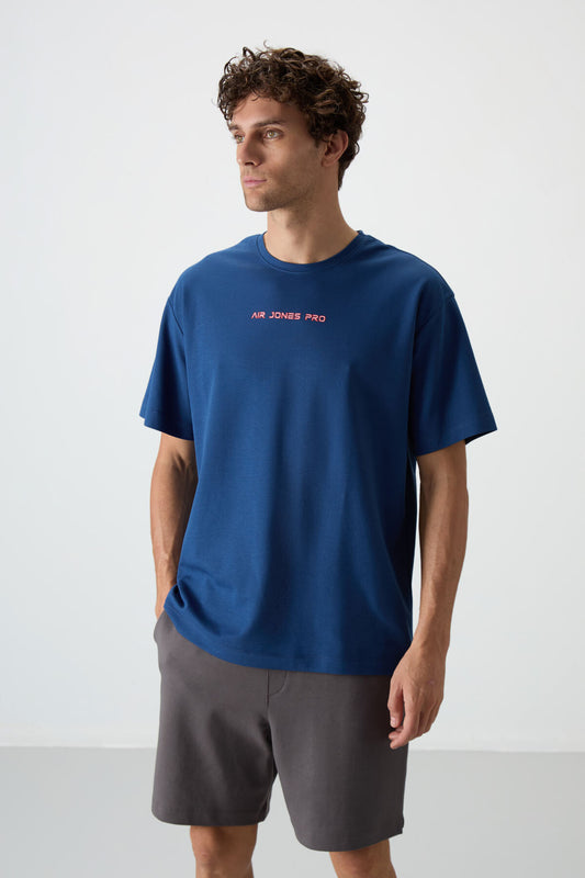Parliament Cotton Thick Textured Surface Oversize Fit Printed Men's T-Shirt - 88364