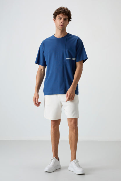 Parliament Cotton Thick Textured Surface Oversize Fit Printed Men's T-Shirt - 88370