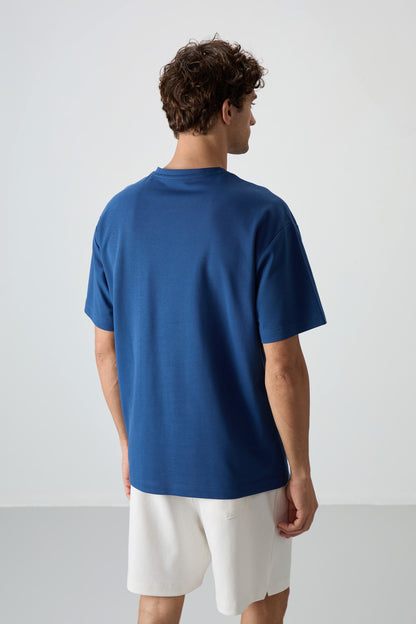 Parliament Cotton Thick Textured Surface Oversize Fit Printed Men's T-Shirt - 88370