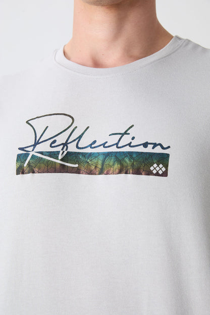 Stone Cotton Thick Soft Textured Oversize Fit Printed Men's T-Shirt - 88334