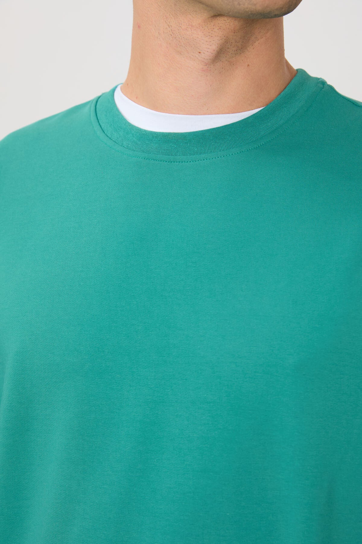 Cotton Soft Textured Standard Fit Basic Men's Sweatshirt - 88363