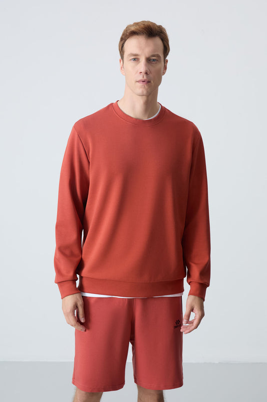 Basic O Collar Comfort Fit Men's Sweatshirt - 88053