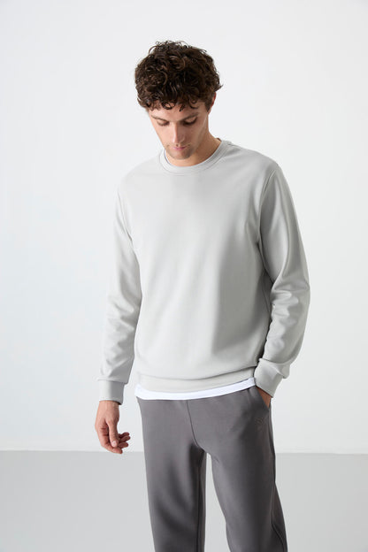 Stone Basic O Collar Comfort Fit Men's Sweatshirt - 88053