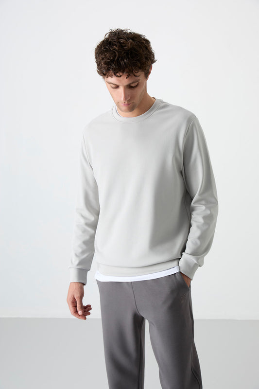 Stone Basic O Collar Comfort Fit Men's Sweatshirt - 88053
