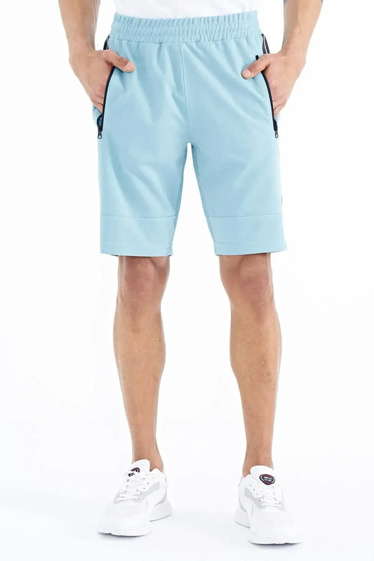 Clive Light Blue Standard Fit Men's Shorts - 81249