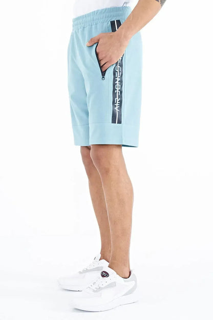 Clive Light Blue Standard Fit Men's Shorts - 81249