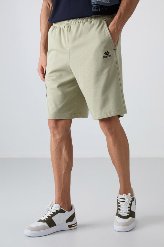 Cotton Padded Thick Soft Textured Comfort Fit Printed Men's Shorts - 81266