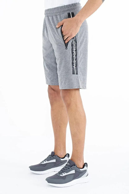 Clive Gray Melange Standard Fit Men's Shorts - 81249