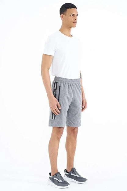 Clive Gray Melange Standard Fit Men's Shorts - 81249