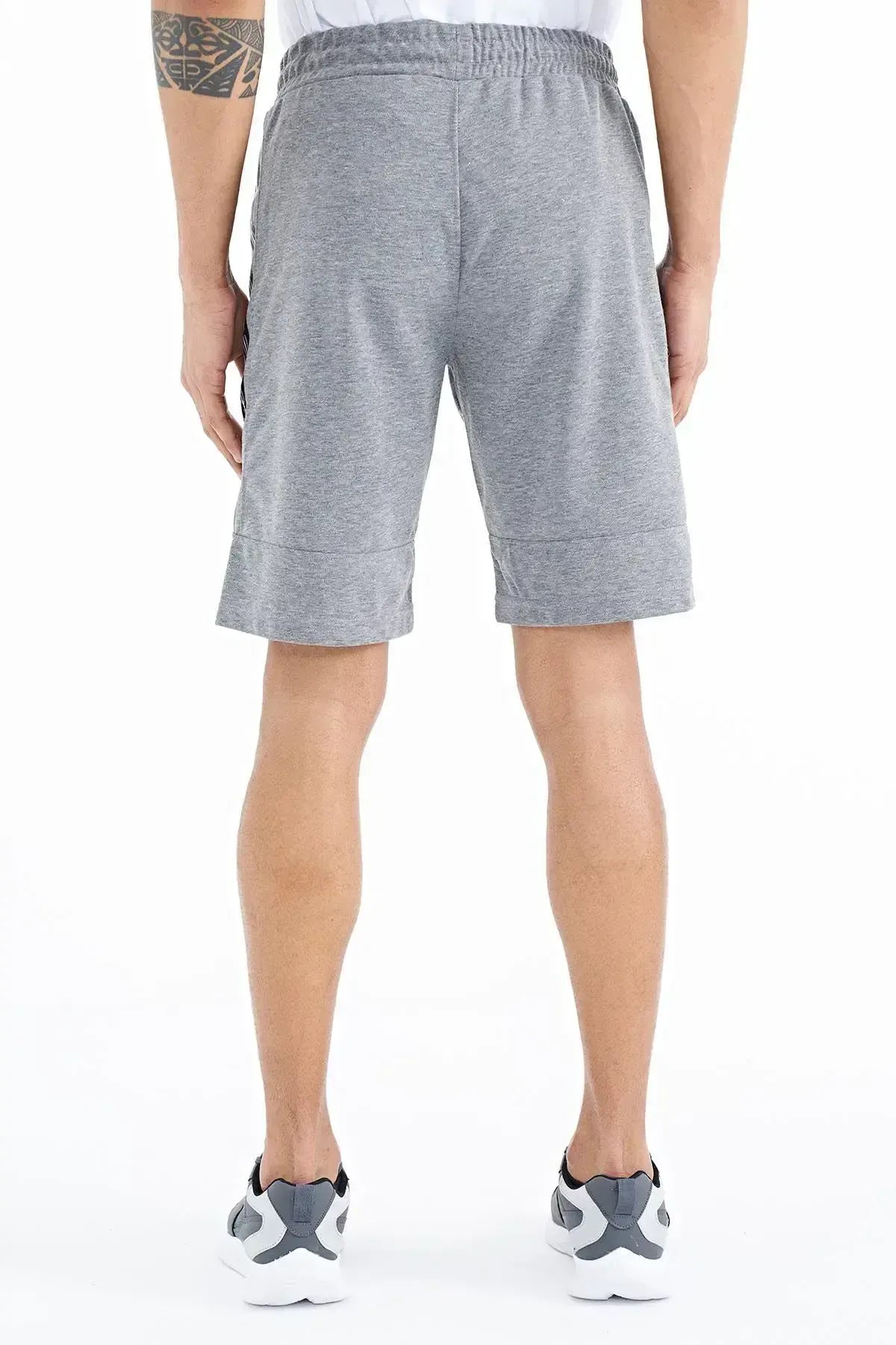 Clive Gray Melange Standard Fit Men's Shorts - 81249