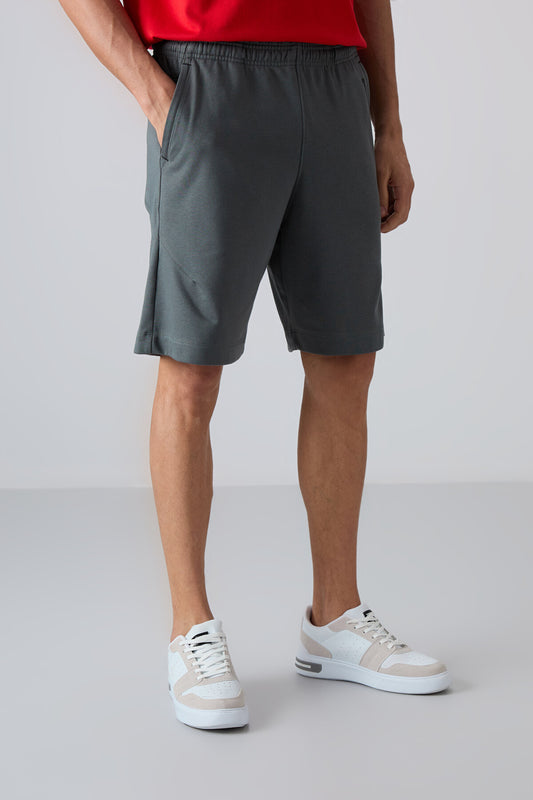 Cotton Thick Soft Textured Comfort Fit Printed Men's Shorts - 81263