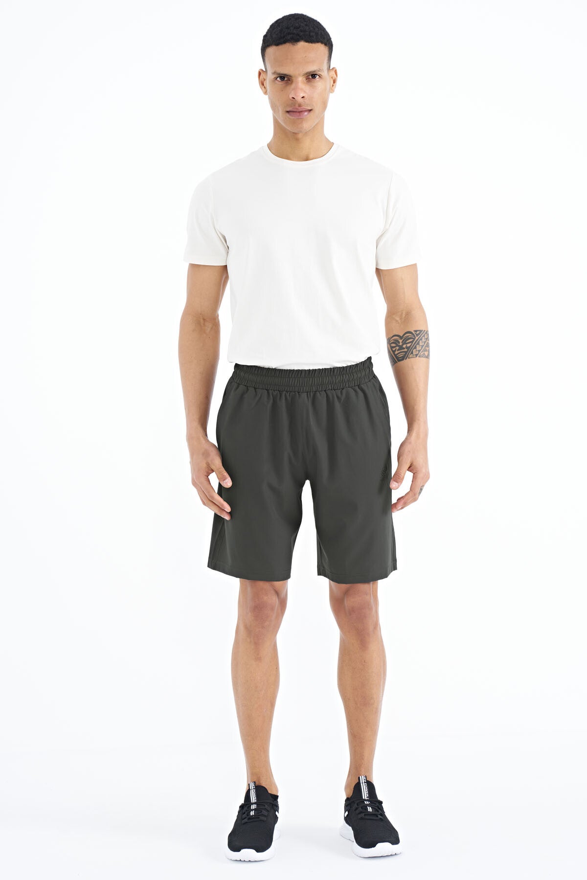 Men's Stretch Detailed Elastane Shorts - 81238