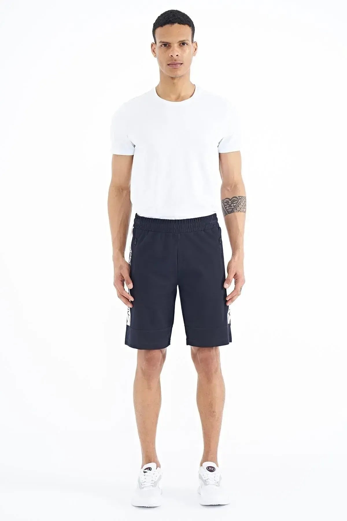 Navy Standard Fit Men's Shorts - 81249