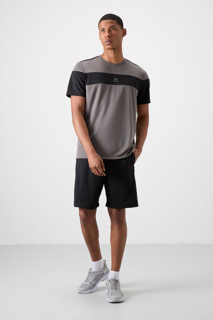 Black Polyester Thick Soft Comfort Fit Men's Shorts - 81273