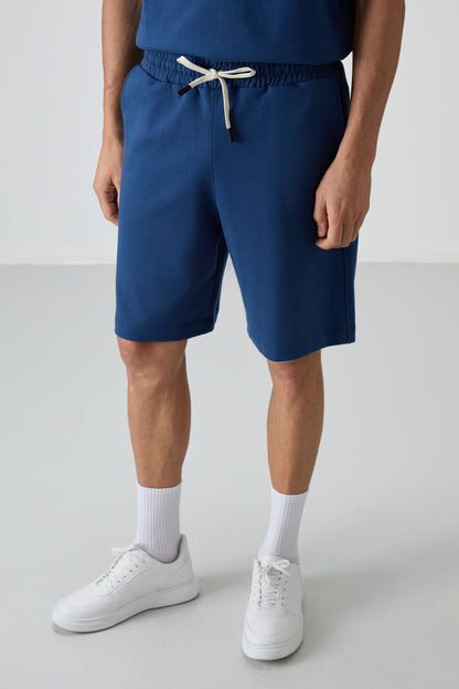 Parlament Cotton Thick Soft Textured Oversize Fit Basic Men's Shorts Set - 85249
