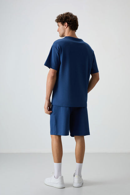Parlament Cotton Thick Soft Textured Oversize Fit Basic Men's Shorts Set - 85249
