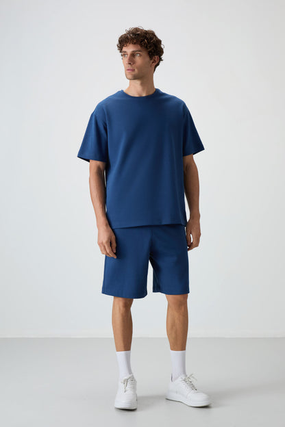 Parlament Cotton Thick Soft Textured Oversize Fit Basic Men's Shorts Set - 85249