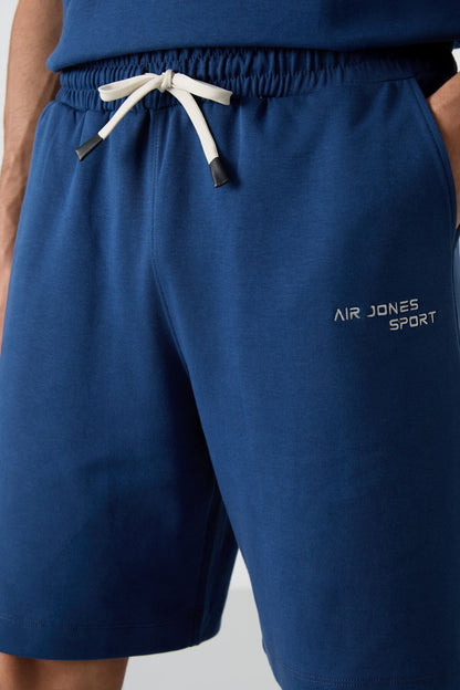 Parlament Cotton Thick Soft Textured Oversize Fit Embroidered Men's Shorts Set - 85250