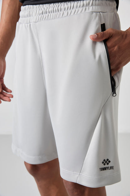 Stone Polyester Thick Soft Comfort Fit Men's Shorts - 81273