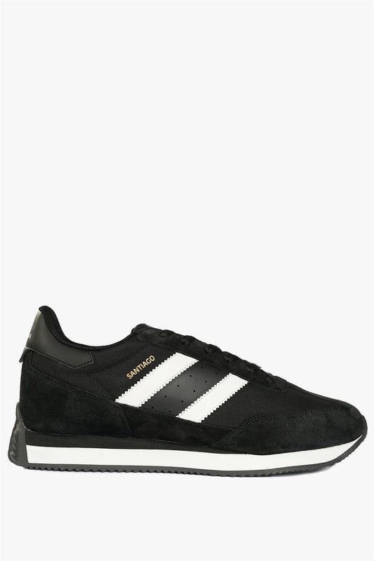 Santiago Black And White Men's Sports Shoes