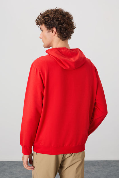 Fiesta Cotton Soft Textured Hooded Standard Fit Basic Men's Sweatshirt - 88362