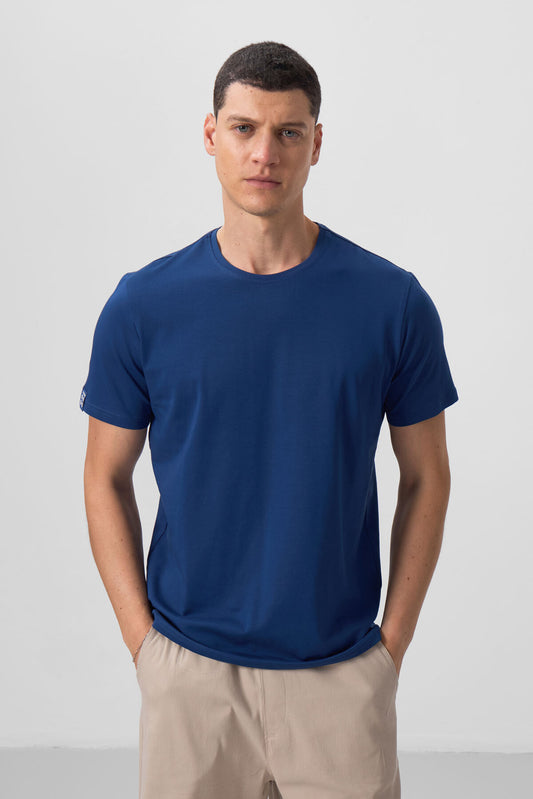 Parliament Men's Basic Short Sleeve Regular Fit O Collar T-shirt - 87911