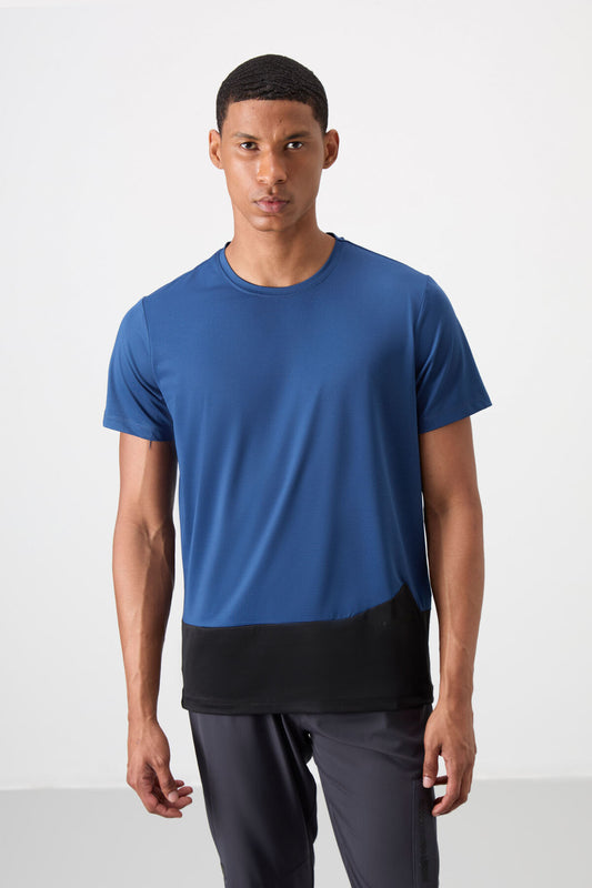 Parliament Polyester Breathable Textured Thin Flexible Standard Fit Men's Performance T-Shirt - 88383