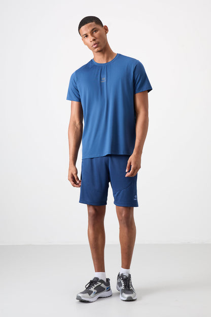 Parliament Polyester Breathable Textured Thin Flexible Standard Fit Men's Performance T-Shirt - 88387