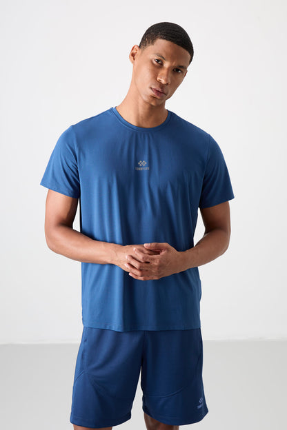 Parliament Polyester Breathable Textured Thin Flexible Standard Fit Men's Performance T-Shirt - 88387