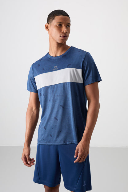 Parliament Polyester Breathable Jacquard Thin Flexible Standard Fit Men's Performance T-Shirt - 88398
