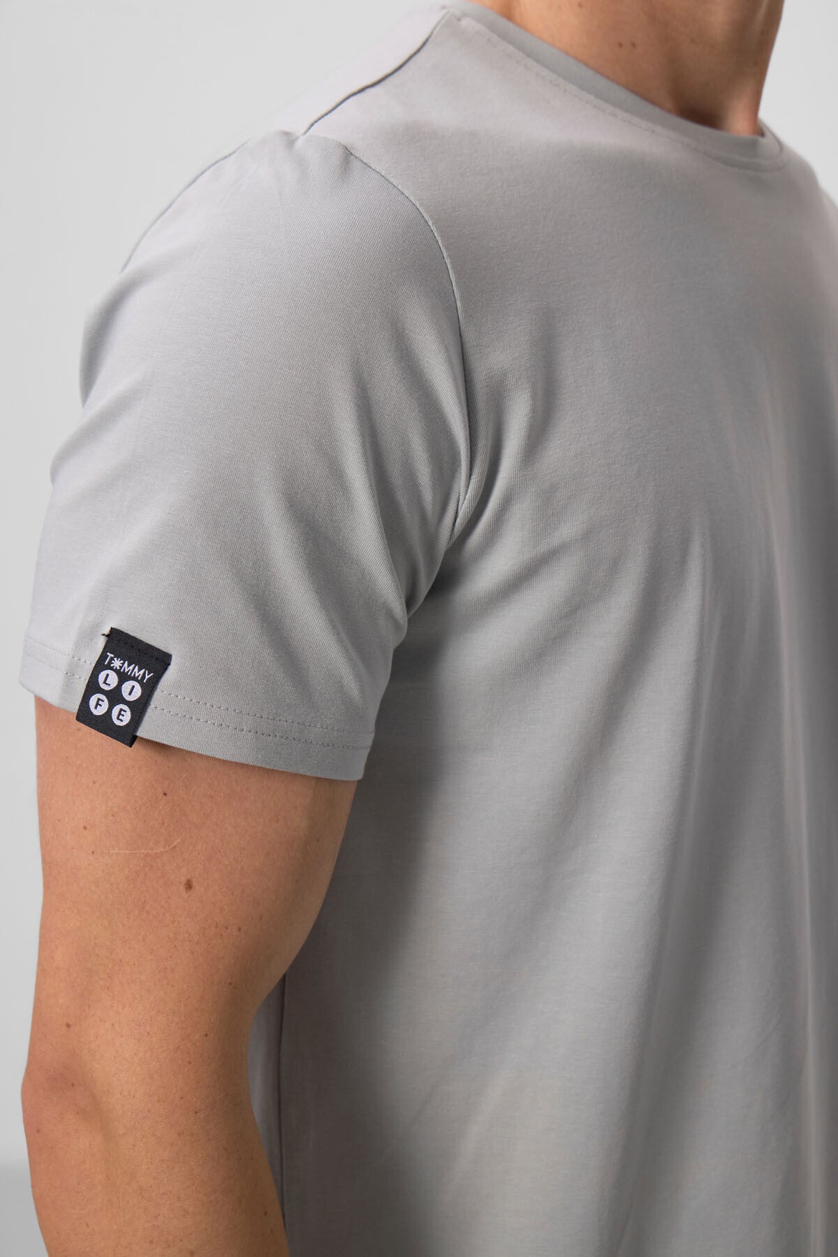 Stone Men Basic Short Sleeve Standard Fit O Collar T-shirt - 87911