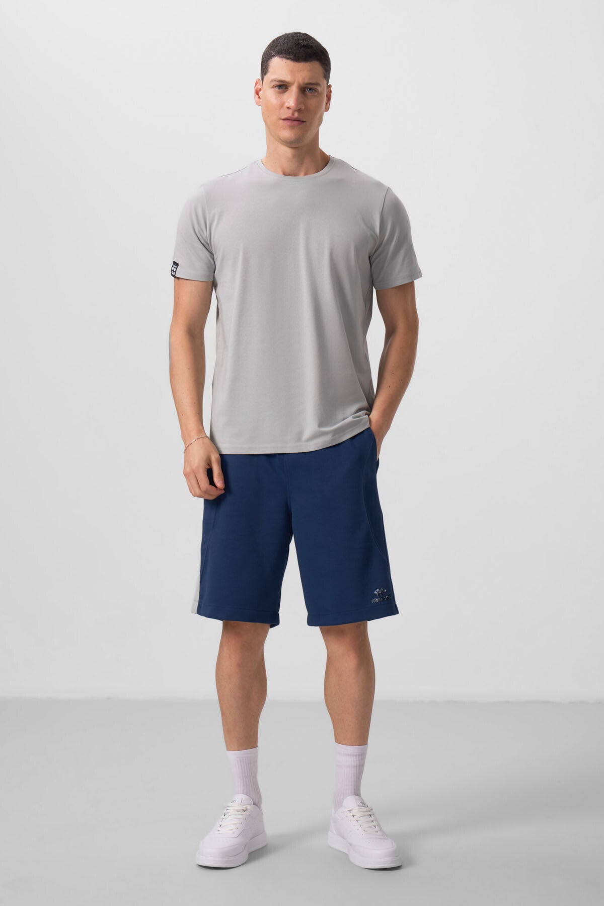 Stone Men Basic Short Sleeve Standard Fit O Collar T-shirt - 87911