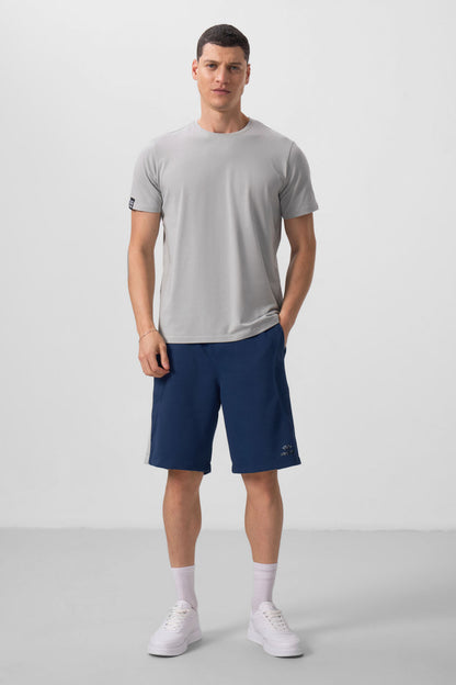 Stone Men Basic Short Sleeve Standard Fit O Collar T-shirt - 87911