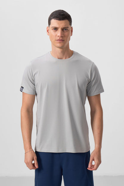 Stone Men Basic Short Sleeve Standard Fit O Collar T-shirt - 87911