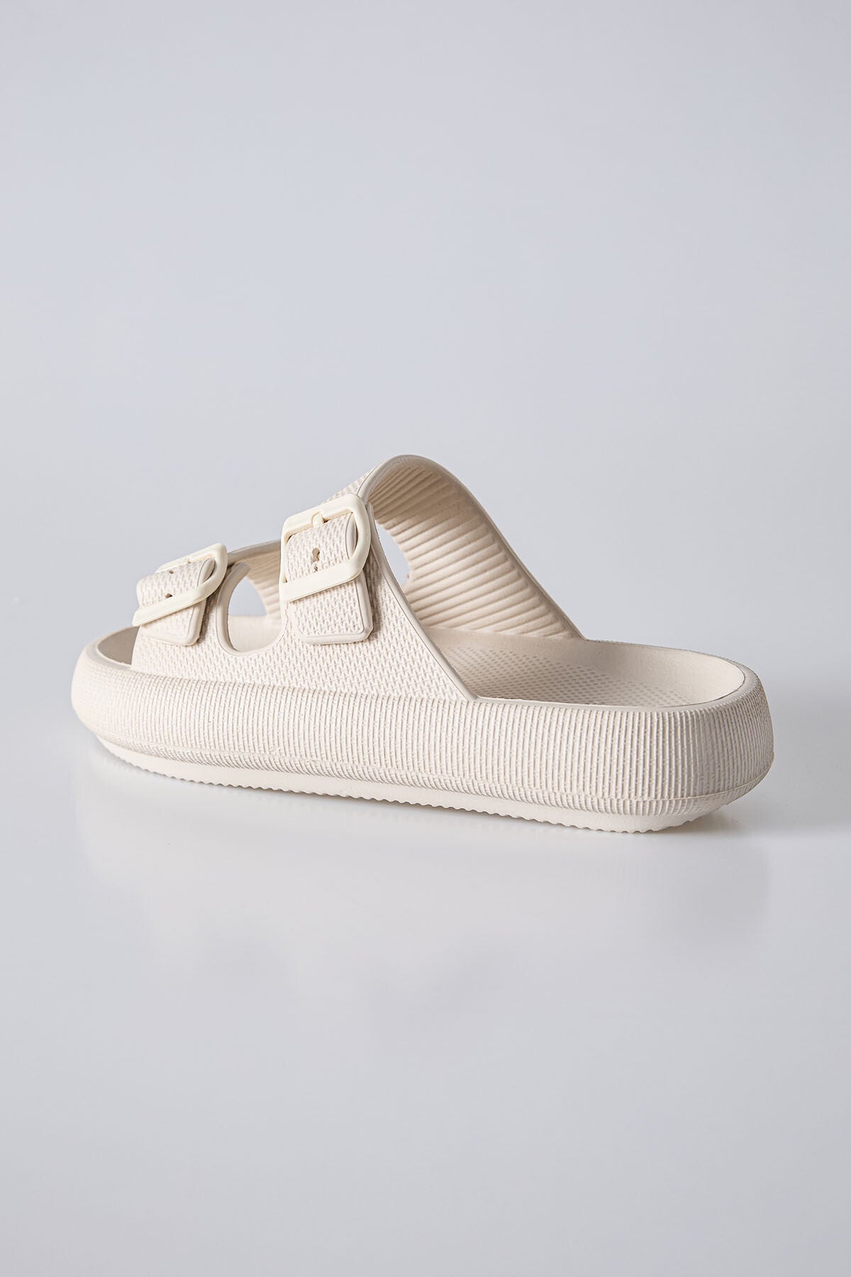 High Sole Double Buckle Men's Slipper -89302