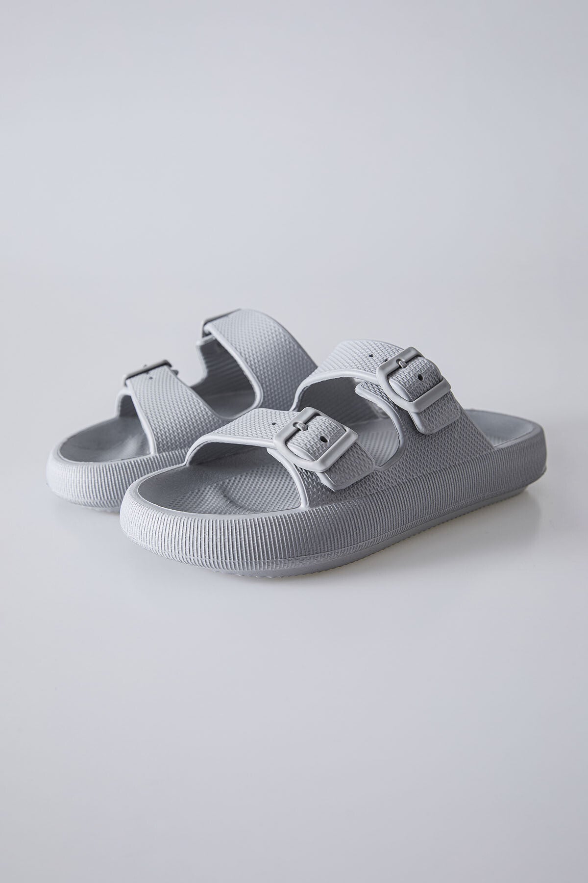 High-Heel Double Buckle Men's Slippers -89302